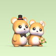 Hamster-Couple3.png Hamster Couple Wedding Cake Topper