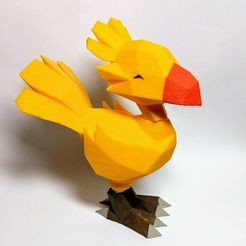 IMG_20170331_001230.jpg Low poly Chocobo