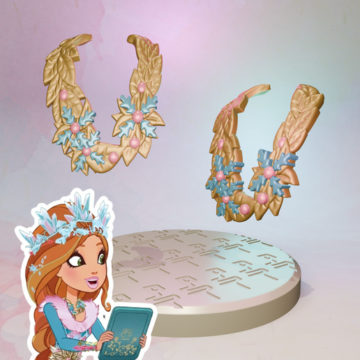 Ever After High custom Ashlynn Ella Epic Winter doll necklace inspired