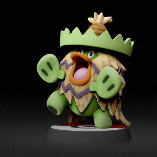 🎨 Ludicolo- FAN ART POKÉMON FIGURINE 3D PRINT MODEL・ STL