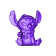 Stitch sentado con dulce.stl Christmas Stitch - Stitch Christmas