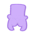 Willy Wonka Cookie Cutter v1.stl Willy Wonka Cookie Cutter and Marker