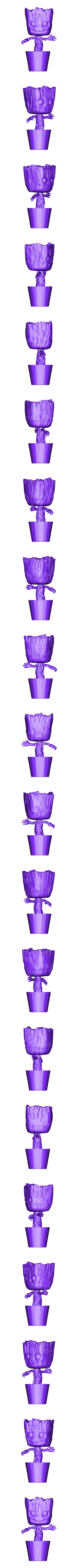 Babygroot_full.stl Baby Groot Vase 3D print model