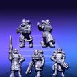 postapo1redsquad.jpg Scandalously Huge Postapocalypse Scavenger Force Builder! (10 minis - 256 bits)
