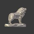 I6.jpg Low Poly Lion Statue --  Ready for 3D Printing