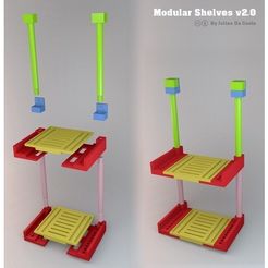 bdee9dff9c5f890e016b404e7523a995_preview_featured.jpg Free STL file Modular shelves・3D printing design to download