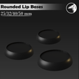 Bases_Rounded_Lip.png Empty Bases Rounded Lip 25/32/40/50 mm