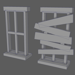 barricade_window.png Archivo STL gratis Ventana de barricada・Plan para descargar y imprimir en 3D