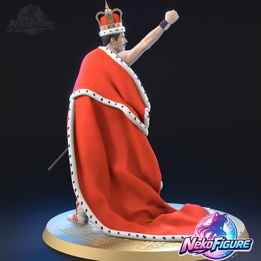 Freddie_Mercury_03.jpg Freddie Mercury Statue Figurine stl printable