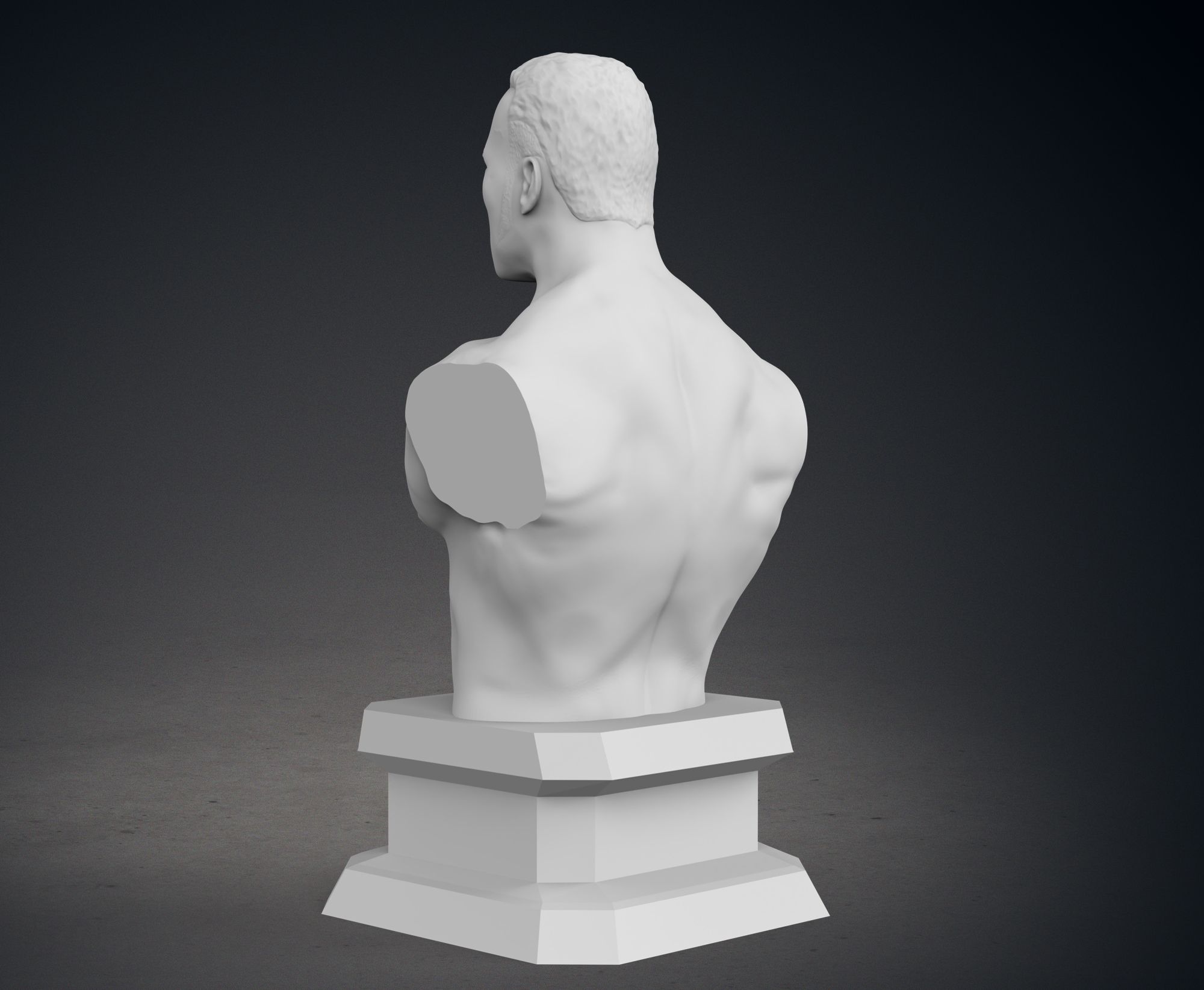 Download Stl File The Rock Bust - Classic Version • Model To 3d Print 