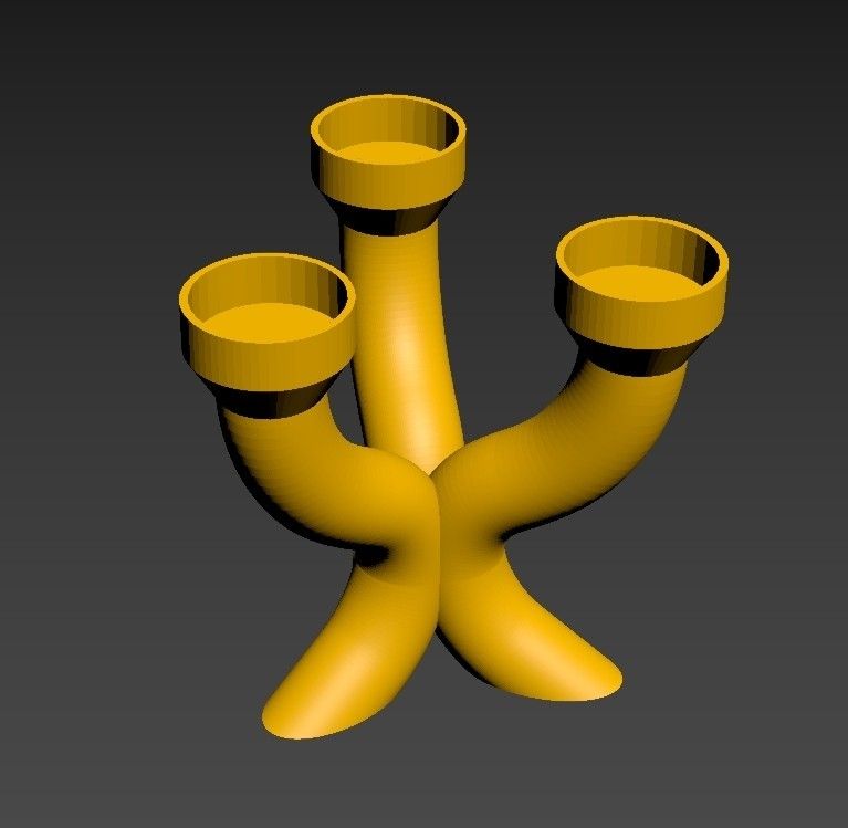 chandelier10.jpg STL file Decorative candle holder, tealight candle・3D print model to download, jmmprog