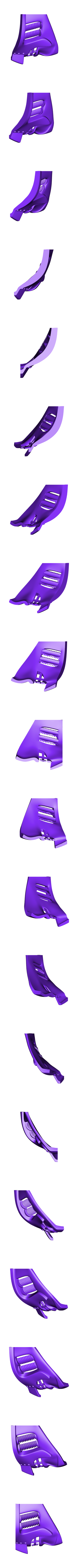 DoomMask_Quarter_BottomLeft.STL Doktor Doom Maske