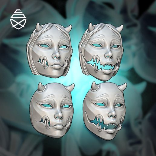 🎃 KUCHISAKE MASK・ 3D File for 3D printing・Cults