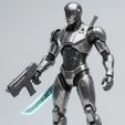 fron1.jpeg Overkill Line – “Axxon” Tactical Combat Android Statue STL
