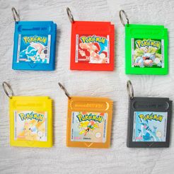 cartuchos.jpg Game Boy Pokémon Cartridge Key Ring