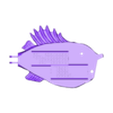 Fish_Body_Backside_with_Bit_Grid_.stl Animatronic Little Bit Fish