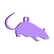 rat.STL Cute Rat Keychain