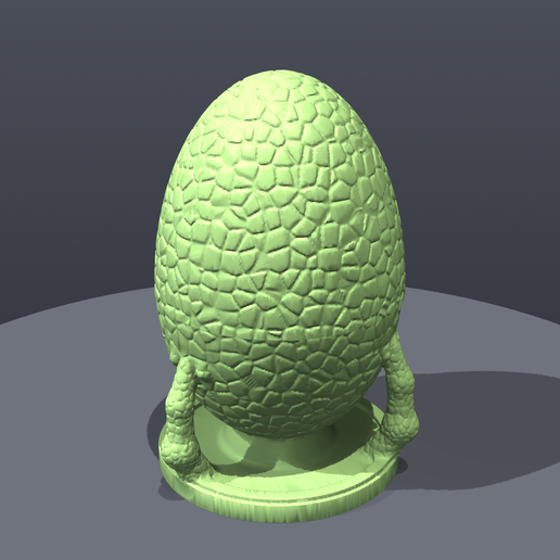 Dragon Egg Display Box – Scaled Egg in Dragon Claws, 100 mm | 2-Part Box + Fit Test STL
