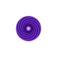 medium-inside.stl Passthrough Spiral Fidget Toy - Dodecagonal Pyramid