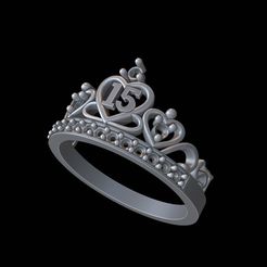 corona.JPG STL file crown ring・3D printer design to download