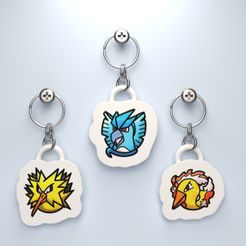 Passaros-lendarios-head.jpg LLAVERO CABEZA DE ZAPDOS, MOLTRES Y ARTICUNO (EASY PRINT NO SUPPORTS)