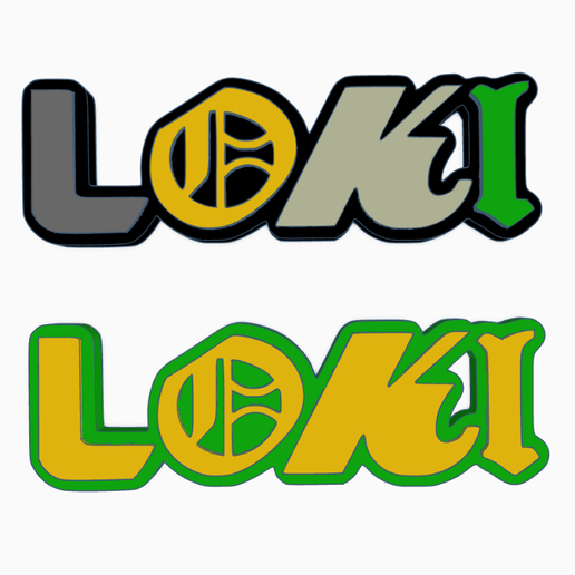 🦸 2x LOKI Logo Display by MANIACMANCAVE3D・ STL File for 3D