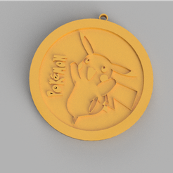 pikachu-render.png STL-Datei Pikachu Pokémon Pika pika Anhänger/Schlüsselanhänger・3D-druckbare Vorlage zum herunterladen