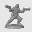 Kelermorph-Assassin-2.png Kelermorph Assassin – Genestealer Cults Dual Pistol Gunslinger War-Hammer Miniature Boss (28mm Scale, ~80mm Figure)