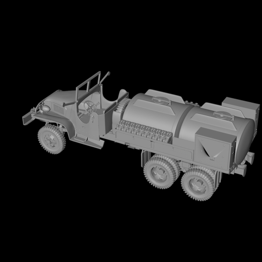 WWII US military tanker 3D model material (1) 3D model