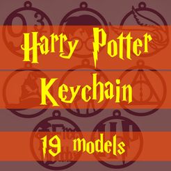 vg oI Gru 19 models Archivo STL Harry Potter - Keychain - Llaveros - Navidad -・Plan de impresión en 3D para descargar