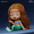 halle04.png Ariel Chibi Little Mermaid Movie Live Action Custom models No supports