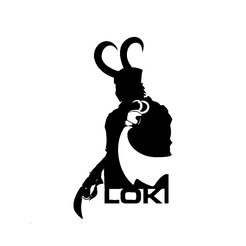 Loki.png Fichier STL Décalcomanie murale Loki・Design imprimable en 3D à télécharger, Scaramax