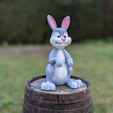 3dprinted_cartoon_easterbunny_03.png Cartoon Bunny for your Garden