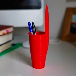 1.fronte.jpg Free STL file Giant Bic Lid — Pen Holder・3D printing idea to download, lab_dis