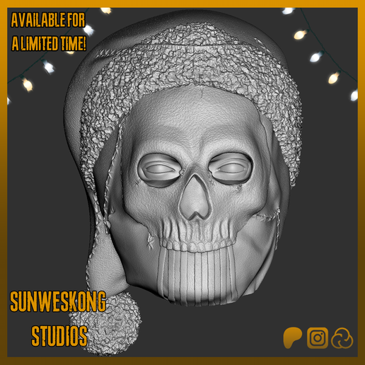 Call Of Duty Modern Warfare 3 Simon "Ghost" Riley Christmas Headsculpt 3D model