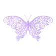 borboleta_3.stl Butterfly Wall Art