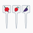 piccole1.png Mini Chili Peppers Signs - 6 varieties