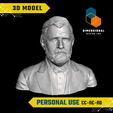 Ulysses-S.-Grant-Personal.png 3D Model of Ulysses S. Grant - High-Quality STL File for 3D Printing (PERSONAL USE)