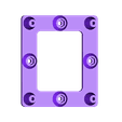 RaspiMount_frame_hex_nut.stl Raspberry Pi mounting frame