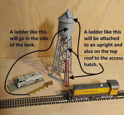 20-05-29-Tall_Water_Tower-7.jpg N Scale - Water tank on a tower