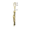 Crown-Halo-Barb-wire-round-pendant-08.jpg Pendentif rond en fil de fer barbelé avec attache Modèle d'impression 3D