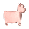 model.png Cute cow low poly