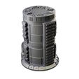 Chemical-Storage-Tower-A-Mystic-Pigeon-Gaming-1-w.jpg Chemical Factory Vats Walkways And Storage Tank Sci Fi Terrain