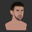 29.jpg Michael Phelps bust ready for full color 3D printing