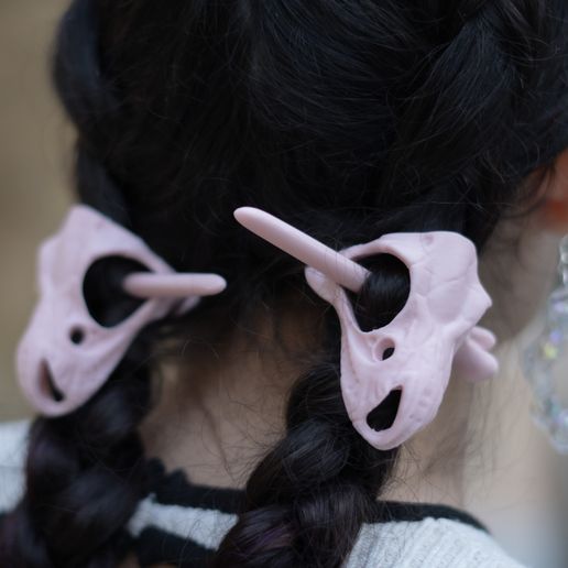 3.jpg DINOSAUR SKULL HAIRPIN