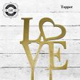Love-modelo-1-Dorado.jpg Love Toppers Set of 3 - Love