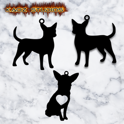 project_20230926_1958241-01.png Archivo STL conjunto de pendientes y collar chihuahua joyas chihuahua・Modelo para descargar e imprimir en 3D