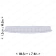 round_scalloped_175mm-cm-inch-side.png Round Scalloped Cookie Cutter 175mm