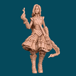 BPR_Rendermain1.png STL file Gale, a shy warlock - dnd miniature [presupported]・Model to download and 3D print