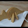 t1.jpg Triceratops Dinosaur 3D cookie cutter